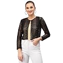 Style Quotient Women Black Solid Shrug