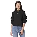 Style Quotient Women Black Solid Tops
