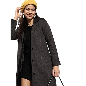 Style Quotient Women Green Solid Trench Coat