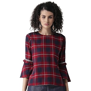 Style Quotient Women Maroon Navy Blue