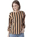 Style Quotient Women Maroon amp Navy Striped