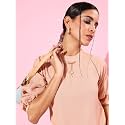 Style Quotient Women Maroon Lace Top