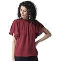 Style Quotient Women Maroon Solid Top
