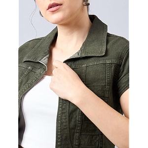 Style Quotient Women Navy Blue Denim Open