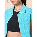 Style Quotient Women Navy Blue Denim Open