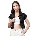Style Quotient Women Navy Blue Denim Open