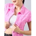 Style Quotient Women Navy Blue Denim Open