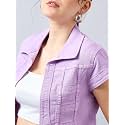 Style Quotient Women Navy Blue Denim Open