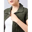 Style Quotient Women Navy Blue Denim Open