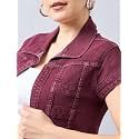Style Quotient Women Navy Blue Denim Open