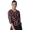 Style Quotient Women Off-White amp Black Striped