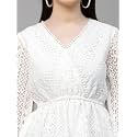 Style Quotient Women Peach Lace Casual Top