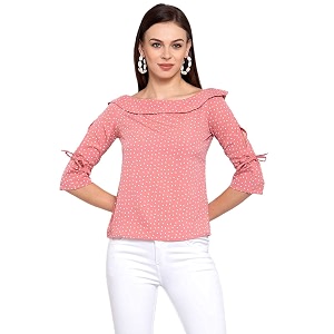 Style Quotient Women Polka Printed polycrepe Smart
