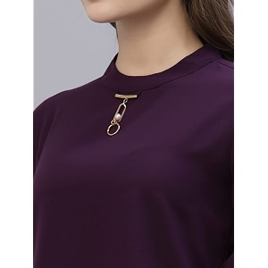 Style Quotient Women Purple Crepe Top