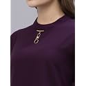 Style Quotient Women Purple Crepe Top