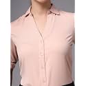 Style Quotient Women Solid Navy Viscose Rayon