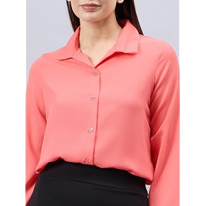 style quotient women solid regular fit shirt