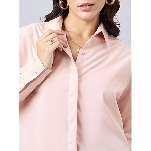 Style Quotient Women Solid Smart Casual Oversized