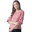 Style Quotient Women Stripe Polycotton smart Casual