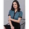 Style Quotient Women Teal and Black Printed