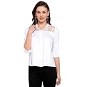 Style Quotient Womens White Regular Top