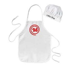 baby39s polycotton for photo-shoots fun activity etc chef apron and chef cap set white 2-24 months
