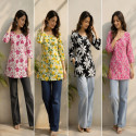 StyleLooms Women Floral Print Straight Kurta