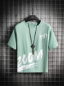 stylesmyth Printed Men Round Neck Light Green