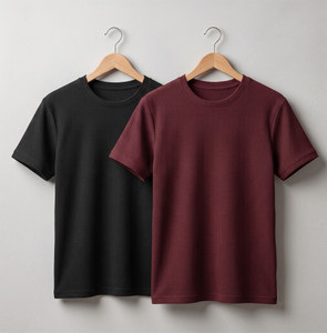 stylesmyth Self Design Men Round Neck Multicolor