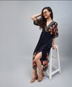 STYLESTONE Women Maxi Multicolor MidiCalf Length Dress