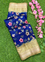 STYLEVEDA Floral Print Striped Printed Daily Wear