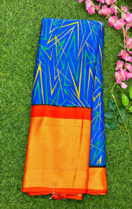 STYLEVEDA Printed Bollywood Cotton Silk Saree