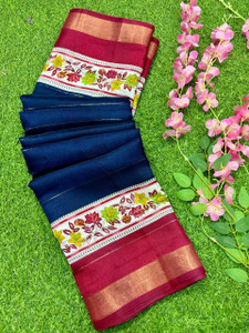 STYLEVEDA Printed Bollywood Cotton Silk Saree