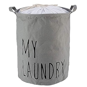 styleys folding laundry bag for clothes 63 - litres with laundry basket with drawstring closure s11051 - jeans blue