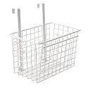 Styleys Iron Multifunctional Rectangular Kitchen Storage Rack (S11102, White, H 28 x L 26 x W 14.5 cm, Hanging Shelves)