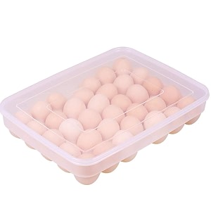 styleys plastic rectangular egg box tray for fridge 34 eggs_s11103white