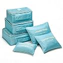 Styleys Polyester Blend Travel Organizer Packing Cubes Cloth Storage Bags (S1037_Sky Blue)