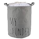 Styleys Folding Laundry Bag for Clothes 63 - Litres with Laundry basket with Drawstring Closure (S11051 - Jeans Blue)