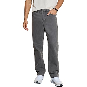 Styli Men Solid Balloon Fit Jeans