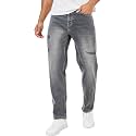 Styli Men Solid Balloon Fit Jeans 