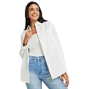 Styli Women Oversized Shirt with Schiffli Front