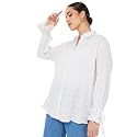Styli Women Oversized Long Length Textured Shirt