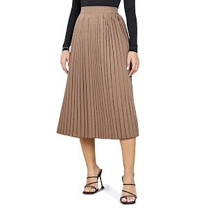 Styli Women Polyester Accordion Pleated A-Line Midi