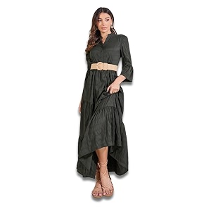 Styli Women Tired Maxi Dress Flowy