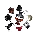 Multi Colour Hair Clutch/Claws/Clips for Girls and Women (12 piece) (pattern_2)