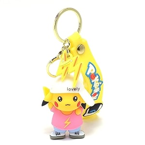 stylish anime 3d rubber keychain cute durable and long-lasting with a generous ribbon - elevate your keys or bag with a vibrant touch - perfect gifts for loved ones