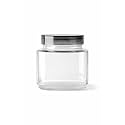 Stylish Clear Transparent Glass Storage Jar With