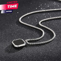 DZINETRENDZ Stylish Designer Chain for Men Women Sterling Silver Plated Alloy Chain