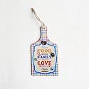 Stylish Fancy Wooden Home Wall Key Holder with Hooks Stand | Fancy Key Holder for Wall | Wooden Hanging Wall Art Home Decor | Kitchen House Bedroom Stickers Walls Decor (Kitchen 101)