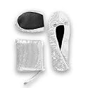 Stylish Foldable Ballet Flats for Women Portable Roll Up Travel Shoes for Wedding Bridesmaid Includes Carrying Pouch